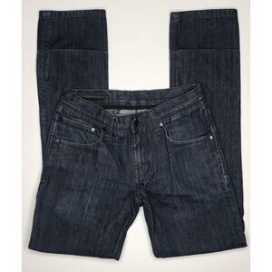 Comune Men's Size 28W x 32L Dark Wash Slim Straight Jeans